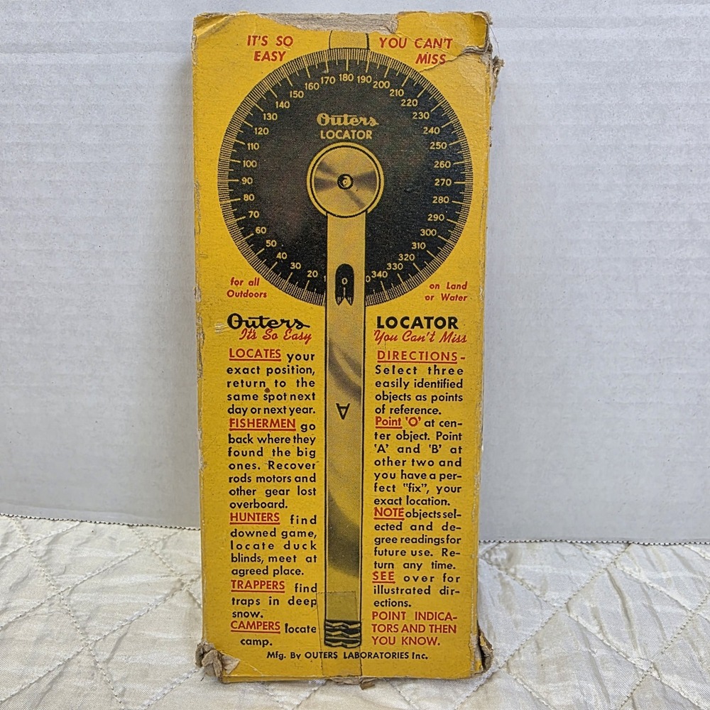 Vintage‎ Outer's Locator for Fish Finding Hunting Spot Location Outdoor Locator